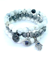 Load image into Gallery viewer, Howlite Hamsa