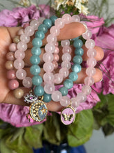 Load image into Gallery viewer, Rose Quartz with butterfly charm
