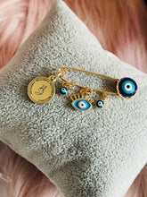 Load image into Gallery viewer, Evil Eye Brooch pin (small)
