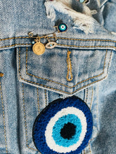 Load image into Gallery viewer, Evil Eye Brooch pin (small)
