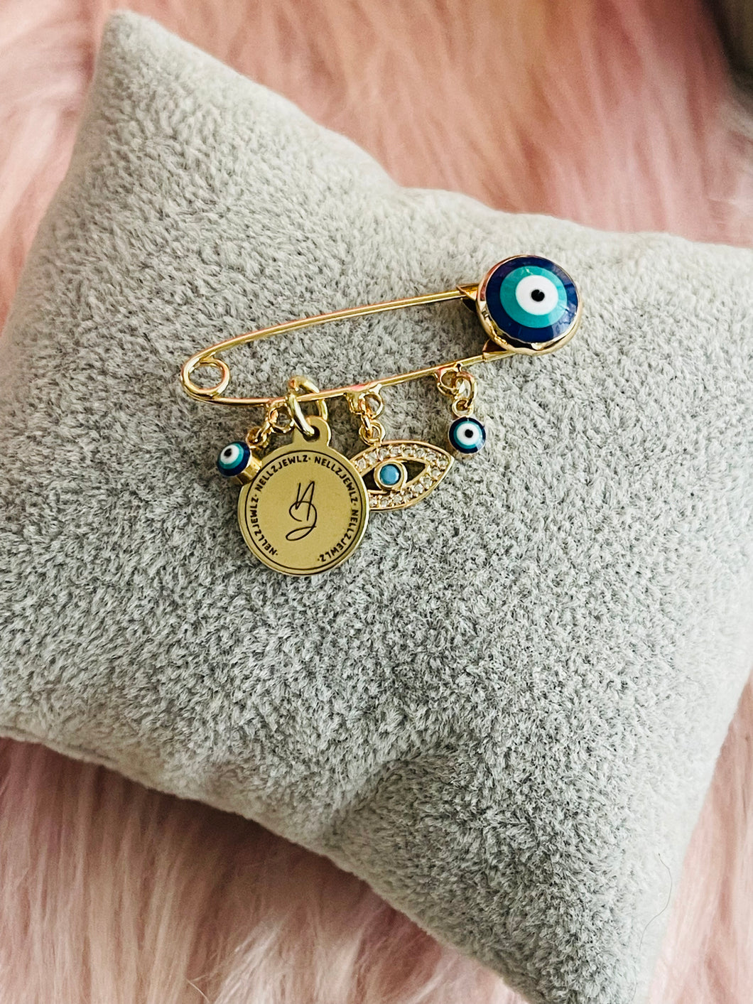 Evil Eye Brooch (small)