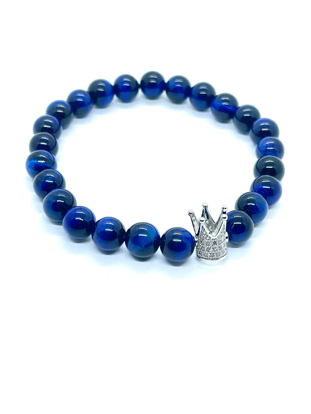 Blue Tiger’s Eye with Crown
