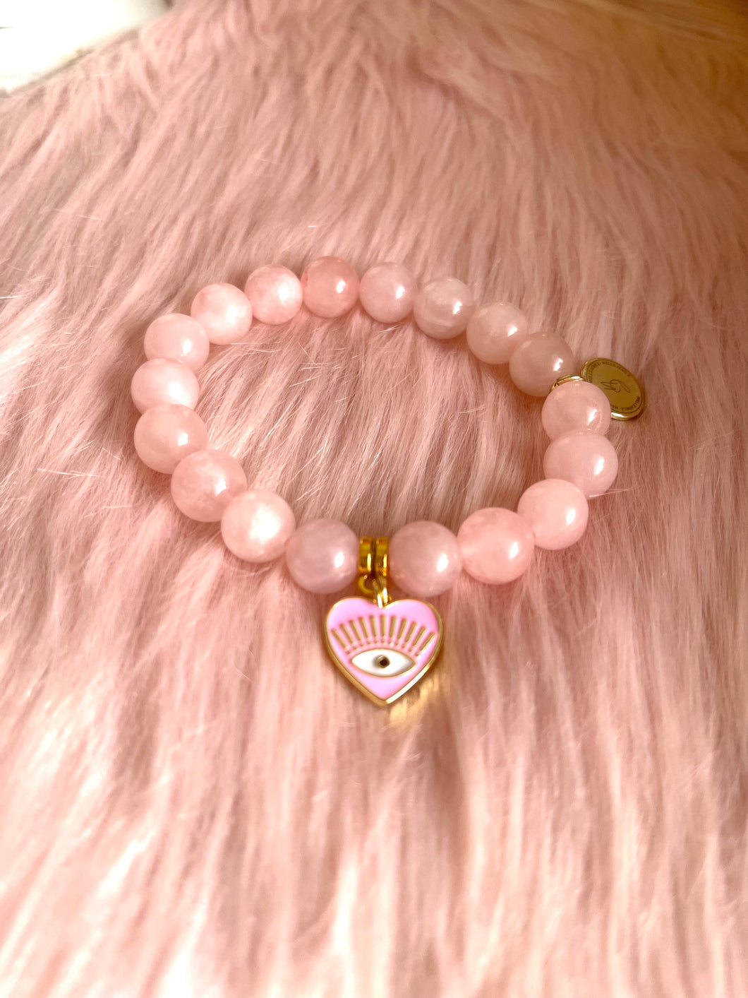 Rose Quartz evil eye